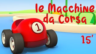 Macchinine da Corsa Grandi veicoli da Lavoro  stampi scivoli e corse Compilation cartoni bambini [upl. by Elehcor740]