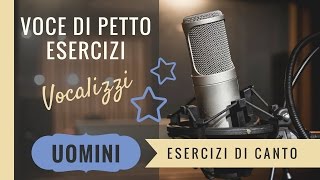 Esercizi per la Voce  Vocalizzi Voce Maschile  Voce di petto [upl. by Inotna]