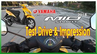 YAMAHA MIO SOULTY SPORTY 2018 TEST DRIVE BASIC SPECS IMPRESSIONS amp PERFORMANCE [upl. by Haym853]