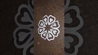 Learn beautiful paper cutting design  Easy Paper Crafts  part 2 craft shorts diy artandcraft [upl. by Lurline711]