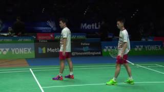 Yonex All England Open 2017  Badminton SF M5MD  GidSuk vs ConKol [upl. by Persons]