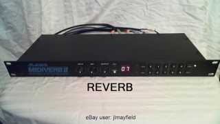 Alesis MIDIVERB II Digital Effects Processor Demo [upl. by Westberg]