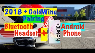 2020 Honda GoldWing Tour DCT Pairing Cardo Packtalk Bold Bluetooth Headset amp Android Phone [upl. by Elehcin]