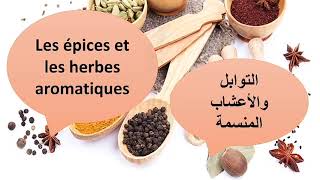 Les épices et les herbes aromatiques  أسماء التوابل و الأعشاب المنسمة بالفرنسية [upl. by Neddie]