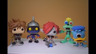 UNBOXING KINGDOM HEARTS III FUNKO POP  SORA  SOLDIER HEARTLESS  GOOFY  DONALD [upl. by Rossie]