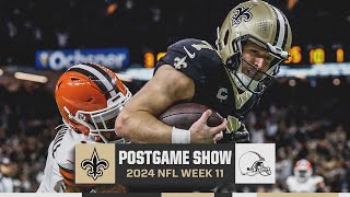 Saints vs Browns Postgame Show  2024 NFL Week 11 [upl. by Rob]