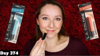 LA Colors Lip Balm Review  Dollar Tree Makeup  Day 374 of Trying a New Makeup Product Every Day [upl. by Evangeline]