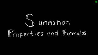 Discrete Math 244 Summation Properties and Formulas [upl. by Airotcivairam550]