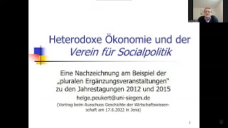 Plurale Ökonomie und der Verein für Socialpolitik [upl. by Yerok]