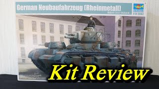 トランペッター 135 ドイツ軍 多砲塔戦車 Neubaufahrzeug wRheimetall turret  English Sub [upl. by Nedra38]