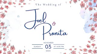 Wedding of Joel and Pronita  November 03 2024 [upl. by Yltneb]