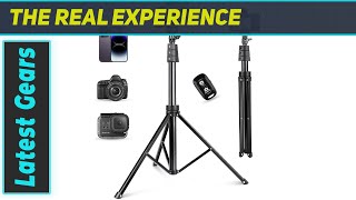 Eicaus Adjustable 67 Cell Phone Tripod Review amp Demo [upl. by Yaned]