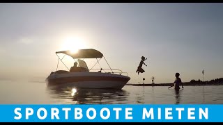 Bootsverleih an der Müritz  Sportboote und Hausboote mit und ohne Führerschein mieten [upl. by Enilemme]