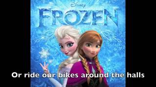 FROZEN Do You Want to Build A Snowman Karaoke Instrumental with Lyrics [upl. by Airebma]