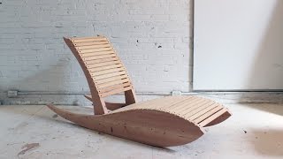 DIY Rocking Lounge Chair 10 [upl. by Lilyan460]