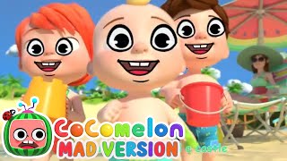 Beach Song in CoComelon Mad Version [upl. by Tiedeman]