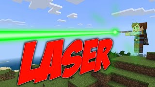 Build a WORKING LASER GUN with Command Blocks [upl. by Oswin]