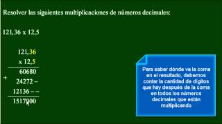 Multiplicación de números decimales y errores más comunes al resolverlas [upl. by Boyse]