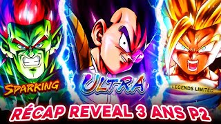 RECAP  ANALYSE DE LA PARTIE 2 DES 3 ANS  DU LOURD POUR LES PERSONNAGES  DRAGON BALL LEGENDS [upl. by Richia]