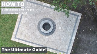 How To Build A Custom Paver Patio and FirePit [upl. by Irby840]