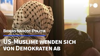 Bidens NahostPolitik könnte USMuslime zu Nichtwählern machen  AFP [upl. by Anihtyc533]