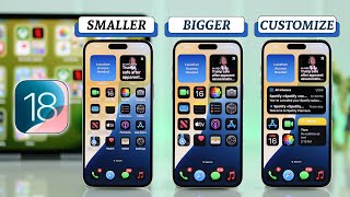 iOS 18 How to Change App icon Size on iPhone Resize Bigger or Smaller [upl. by Novyaj]