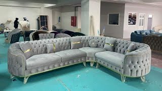 Sofa corner set Sofa cloth sofaप्रीमियम क्वालिटी सोफाsofa set corner with hedresh model [upl. by Efioa]