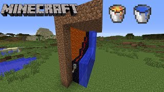 La minute Minecraft  Faire un mur dobsidienne en début de partie [upl. by Eadie]