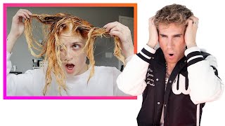 Hairdresser Reacts To Insane Bleach Fails I was shocked [upl. by Charley]