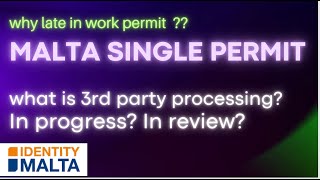 Malta single work permit statusIn progressIn review malta single work permit [upl. by Helene]