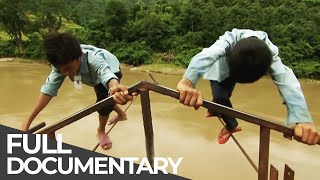 Most Dangerous Ways To School  NEPAL  Free Documentary [upl. by Zoldi]