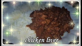 Recipe Chicken liver in Soysauce Priyaswereld [upl. by Odlaner]