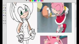 How I Draw Amy Rose D [upl. by Eednam]