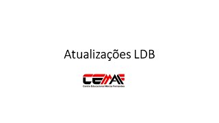 ATUALIZAÇÕES DA LDB [upl. by Anel]