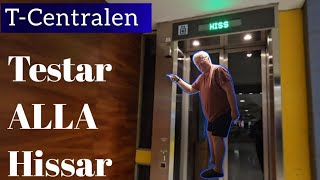 Testar ALLA Hissar T Centralen Fastnar i En Hiss 4K [upl. by Zosima913]