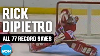 All 77 record saves from Rick DiPietro in the 2000 NCAA hockey regionals [upl. by Codi]