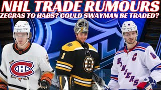 NHL Trade Rumours  Habs NYR amp Could Bruins Trade Swayman Lehner Comments amp Canucks Sign Lankinen [upl. by Wakefield124]