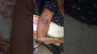 Unalem tattoo with flower cell 254715001722 inkerstattooskenya tattoo nairobi [upl. by Pudendas]