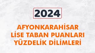 2024 Afyonkarahisar Lise Taban Puanları ve Yüzdelik Dilimleri [upl. by Claiborn920]