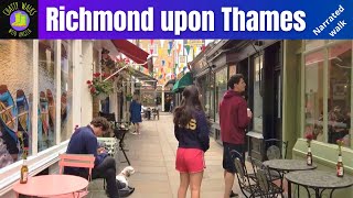 London walk Richmond upon Thames walk  Part One Richmond Riverside and town centre Narrated walk [upl. by Nnylatsyrk878]