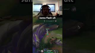 Janna flash ult League Of Legends leagueoflegends shorts [upl. by Pittel666]