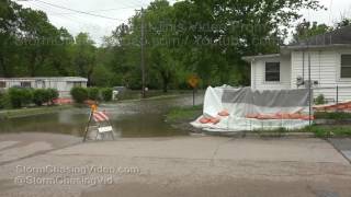 Major Flood Crest on Big Muddy River Southern IL  542017 [upl. by Asilav]