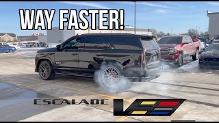 I cammed my 2023 Escalade V It sounds SO GOOD [upl. by Azitram848]