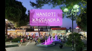 Hanioti by night 💙 Kassandra Halkidiki [upl. by Laurette772]