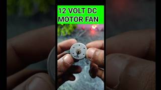 Powerful 12v dc motor fan viralvideo viralshorts trending dcfan techdkexperiment [upl. by Robet]