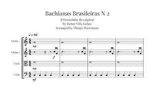 Bachianas Brasileiras 2 H VillaLobos  String quartet [upl. by Rab548]