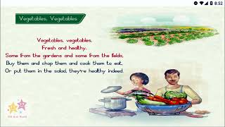 VEGETABLE RHYMES  KIDZEE JR KG amp SR KG RHYMES  RHYMES FOR 36 YEAR OLD KIDS  MK KIDS WORLD [upl. by Atineg]