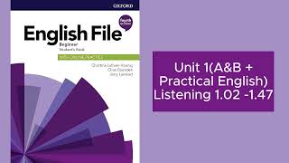 English File 4th editionBeginner Student’s Book  Listening 12  147 Unit 1  Practical English [upl. by Sikras]