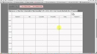 Ders Programı Hazırlama Sistemi HDS [upl. by Charita]