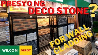 MAGKANO ANG DECO STONE FOR WALL CLADDING SA WILCON [upl. by Litha]